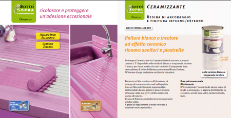 SOTTO SOPRA  resina rinnova pensili top cucina